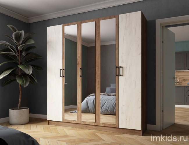 Шкаф Вегас 200, дуб крафт табачный