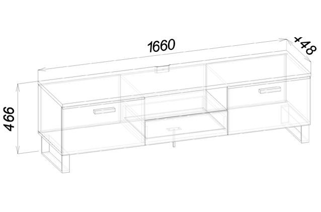 КАРБОН Тумба ТВ Т1