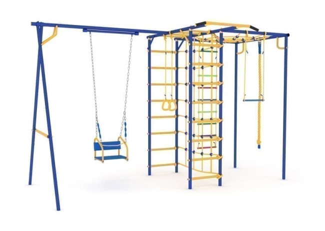 VERESK "Непоседа-Дачник", модель № 3, с модулем "Паутина" без горки