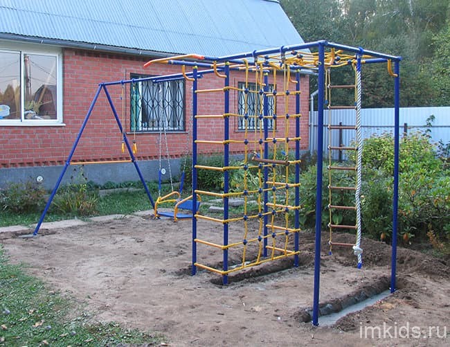 VERESK "Непоседа-Дачник", модель № 3, с модулем "Паутина" без горки