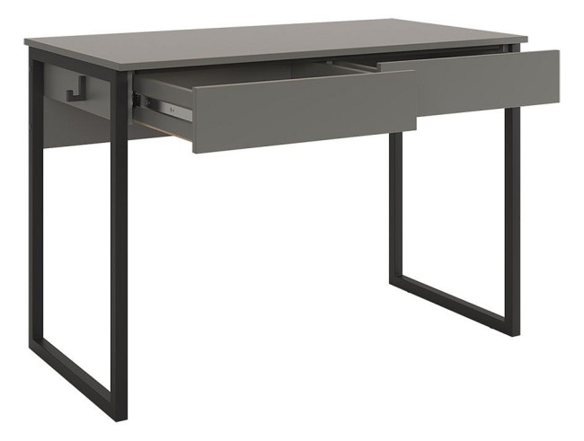 Стол письменный Юниор (графит, черный муар графит 1100x580x750) Стол письменный Юниор (графит, черный муар графит 1100x580x750)