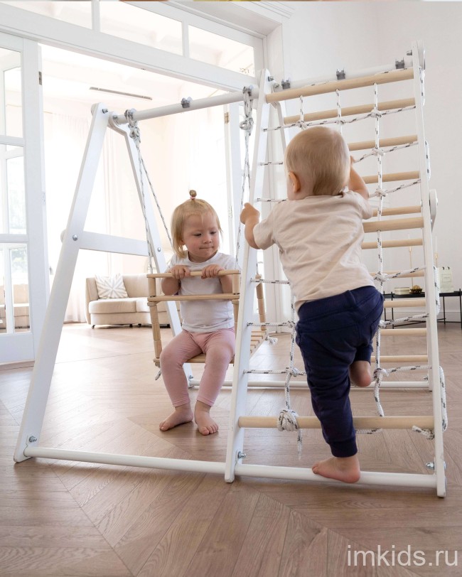 ДСК "DSK Детский игровой комплекс напольный" (11.03.20.04) дерево/белый