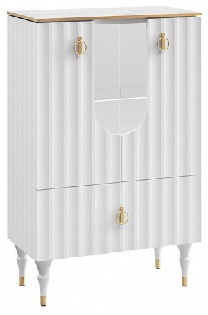 Тумба-витрина Лоренсо (белый белый, неокрашенный  780x400x1240)