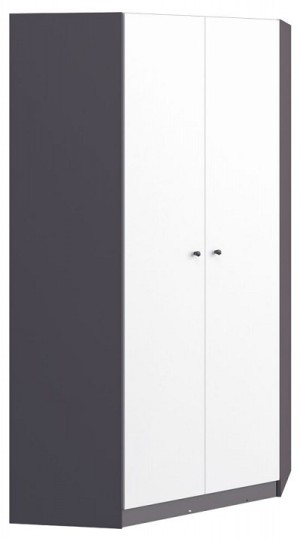 Шкаф платяной Мальма (графит белый  1010x1010x2000)