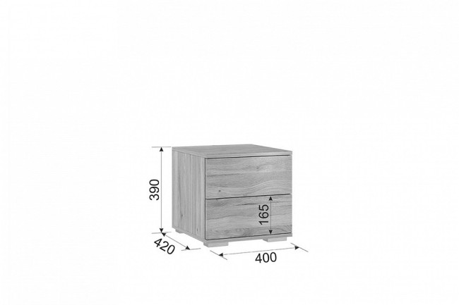 Гарнитур для спальни Лайк КС37 (дуб мария галька, дуб мария галька )