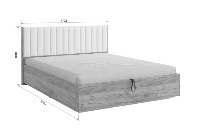 Гарнитур для спальни Адам К1 (дуб крафт золотой белое дерево, зеркальный белоснежный )