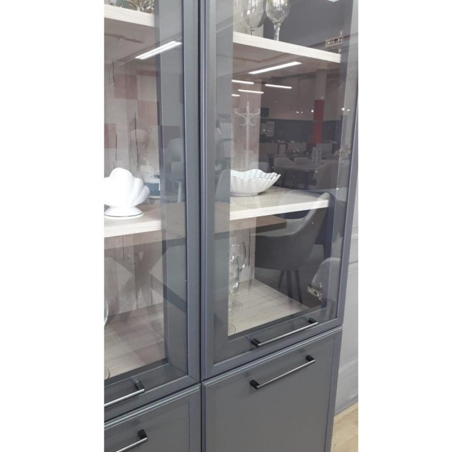 Шкаф книжный Аурелио 8, антрацит