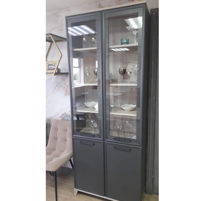 Шкаф книжный Аурелио 8, антрацит