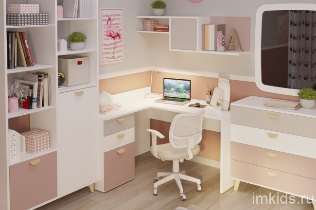 АМЕЛИ Стол с угловым модулем