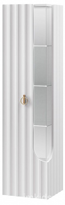 Тумба-витрина Лоренсо (белый белый, неокрашенный  390x340x1500)