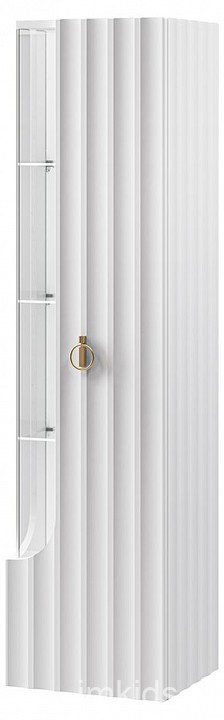 Тумба-витрина Лоренсо (белый белый, неокрашенный  390x340x1500)