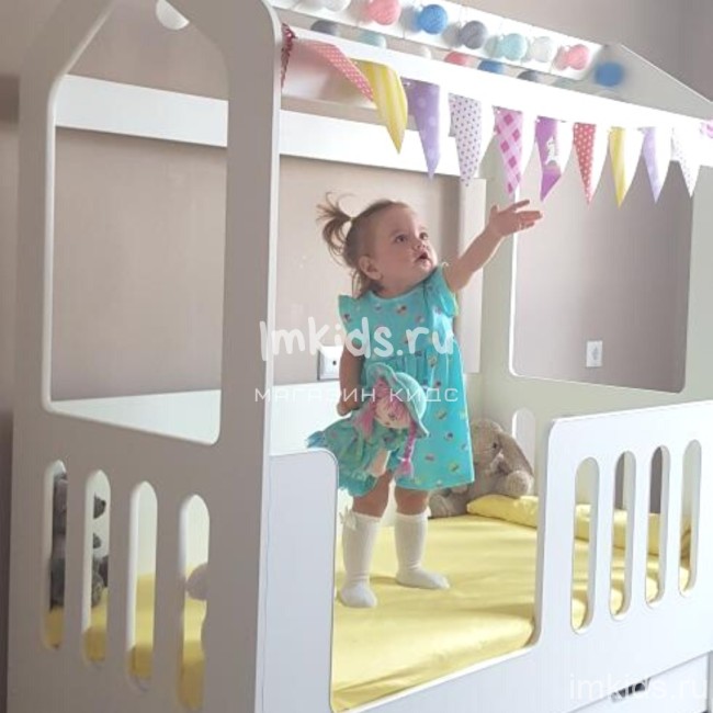 Кровать домик "Сказка" с ящиком