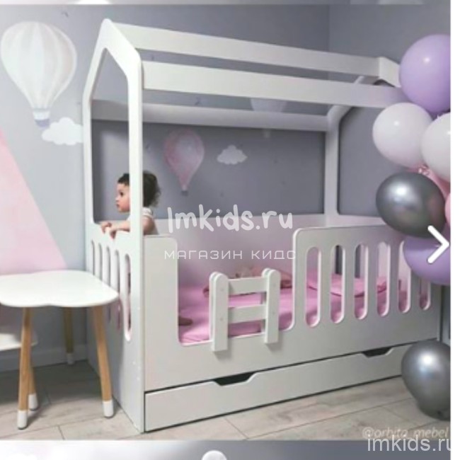 Кровать домик "Сказка" с ящиком