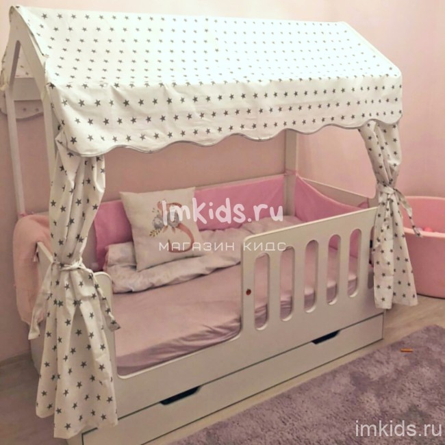 Кровать домик "Сказка" с ящиком