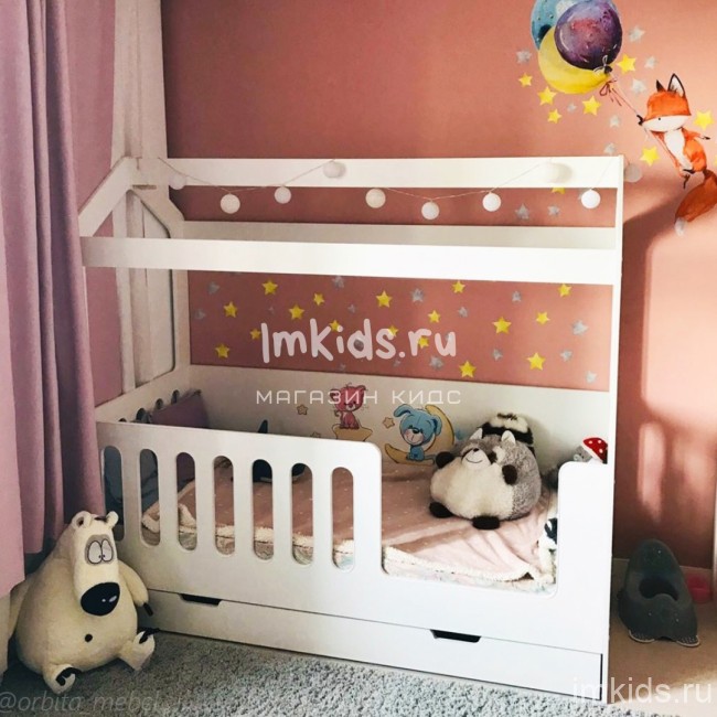 Кровать домик "Сказка" с ящиком