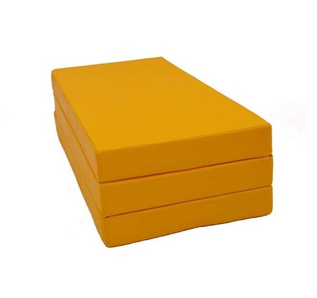 Мат № 4 (100 х 150 х 10) складной "KMSsport" жёлтый Мат № 4 (100 х 150 х 10) складной "KMSsport" жёлтый