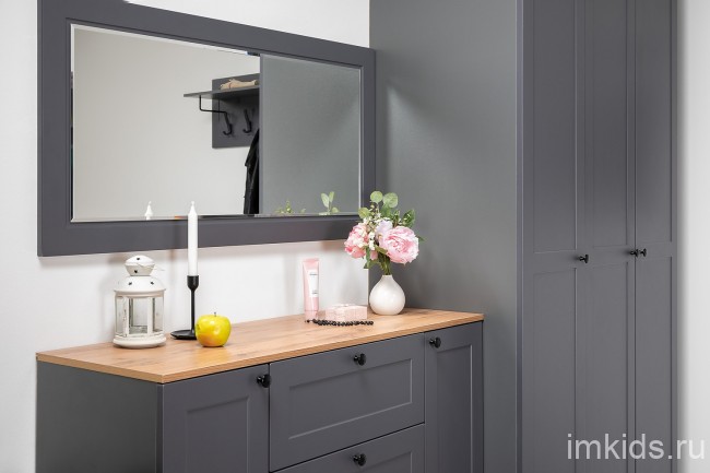 Зеркало Остин 17.03. Графит