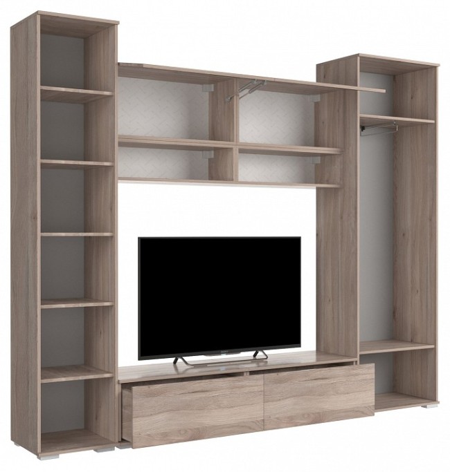 Стенка для гостиной Лайк КГ21 (дуб мария дуб мария, какао  )