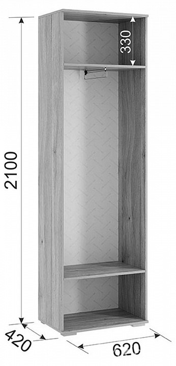 Стенка для гостиной Лайк КГ21 (дуб мария дуб мария, какао  )