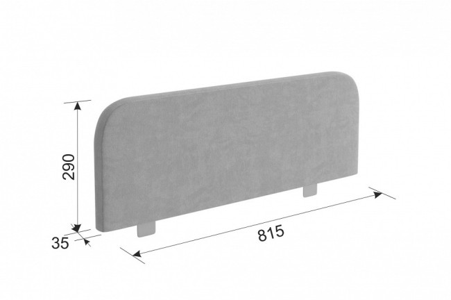 Ограничитель для кровати OKM (  нежно-розовый 815x35x290)