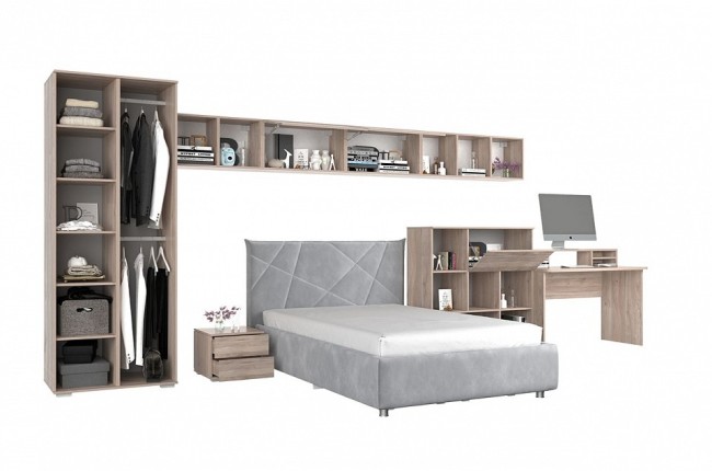 Набор для детской Лайк К146 (дуб мария дуб мария, роуз нежно-розовый )