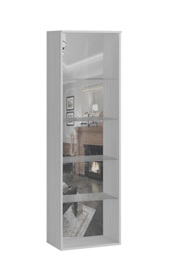 Шкаф-витрина (надставной) Ливорно ЛШ-8, ясень