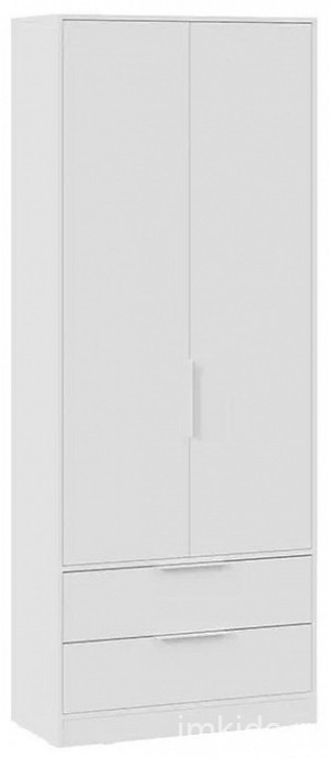 Шкаф платяной Марли (белый белый  840x407x2132)