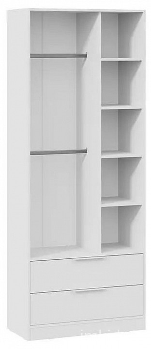 Шкаф платяной Марли (белый белый  840x407x2132)