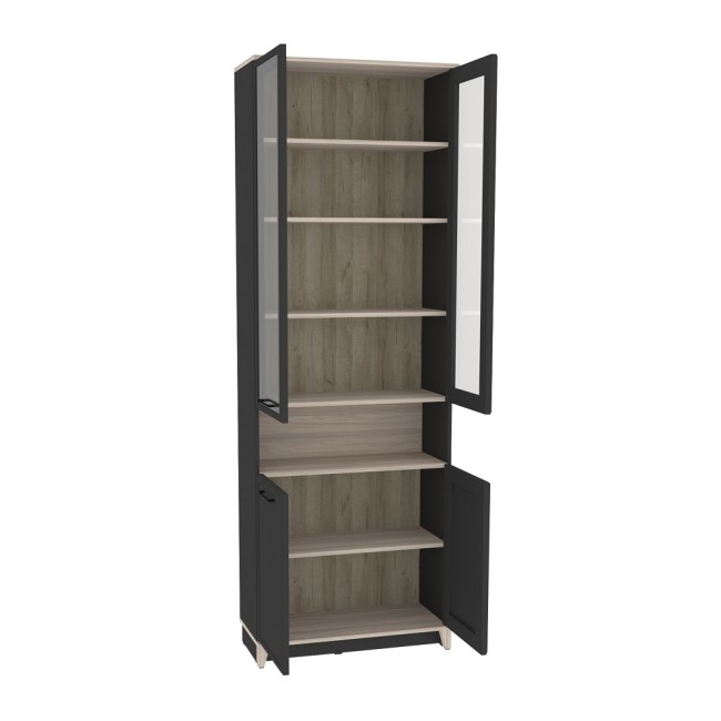 Шкаф книжный Аурелио 7, антрацит