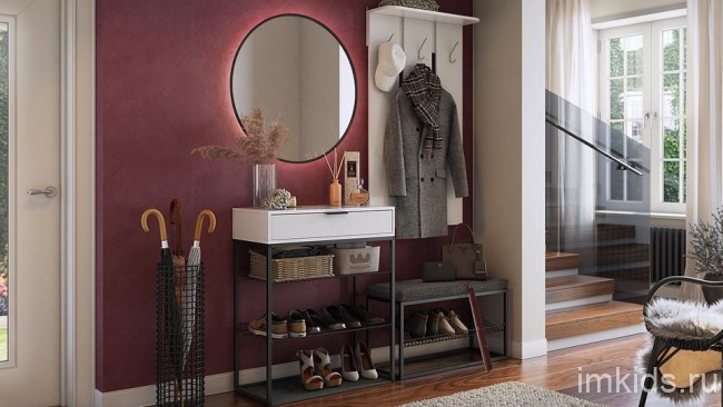 Стеллаж для обуви Краш (белое дерево, черный муар белое дерево 750x334x905) Стеллаж для обуви Краш (белое дерево, черный муар белое дерево 750x334x905)