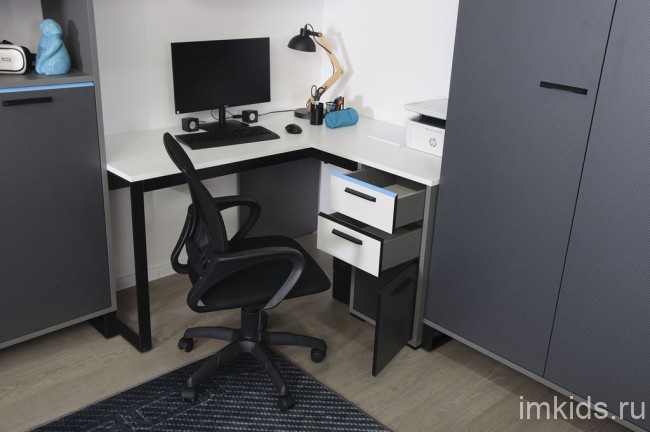 КАРБОН Стол письменный угловой С2