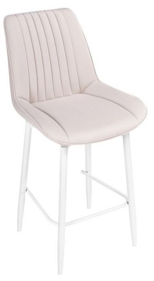 Стул барный Седа К (белый  молочный velutto 67 500x580x1020)