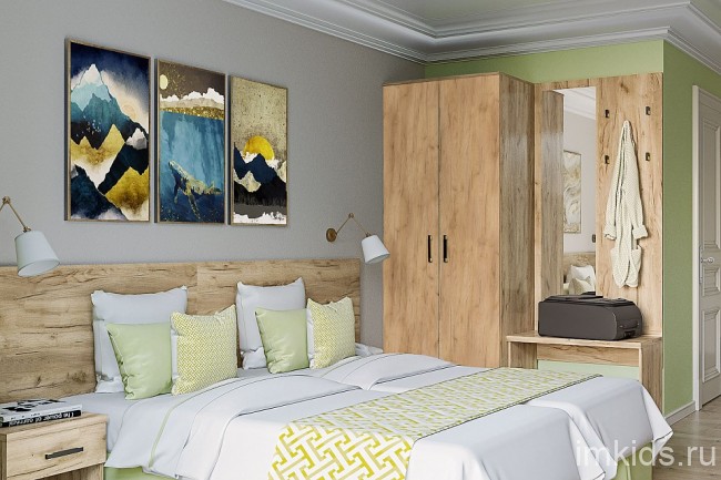 Вешалка настенная Виктория ВИ-21 (дуб крафт золотой   800x20x1500)