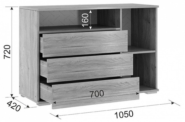 Гарнитур для спальни Лайк КС128 (дуб мария дуб мария, роуз нежно-розовый )