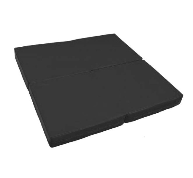 Мат № 11 (100 х 100 х 10) складной 4 сложения "KMSsport" чёрный