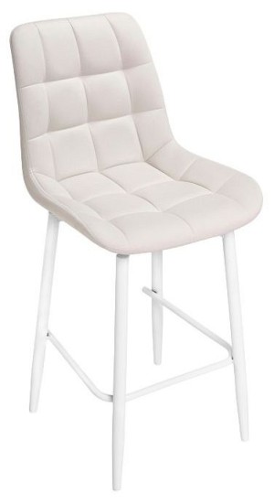 Стул барный Алст К (белый  молочный velutto 67 500x580x1010)