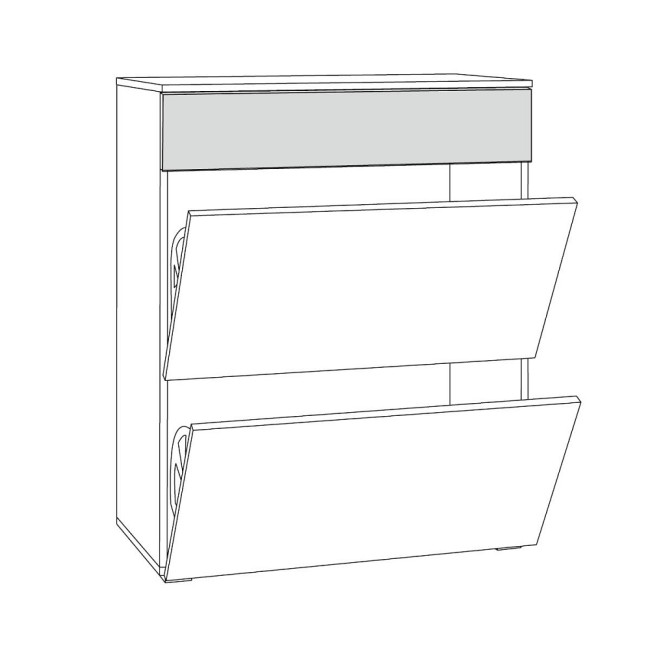 Тумба для обуви Остин 16.121. Белая