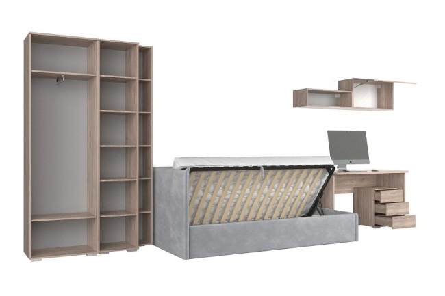 Гарнитур для детской Лайк К114 (дуб мария графит, дуб мария графит )