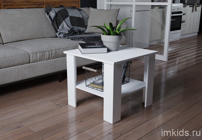 Столик журнальный Консул-9, белый