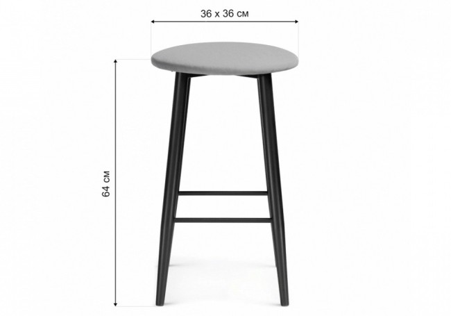 Табурет барный Гангток (черный черный 360x640) Табурет барный Гангток (черный черный 360x640)