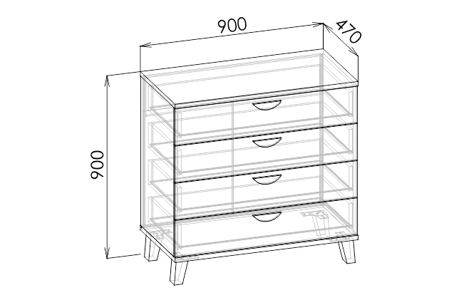АМЕЛИ Комод К1