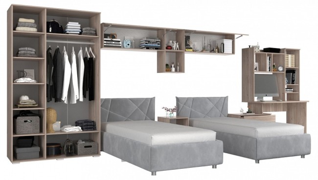 Гарнитур для детской Лайк КД99 (дуб мария графит, дуб мария графит )