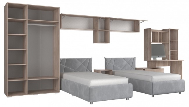 Гарнитур для детской Лайк КД99 (дуб мария графит, дуб мария графит )