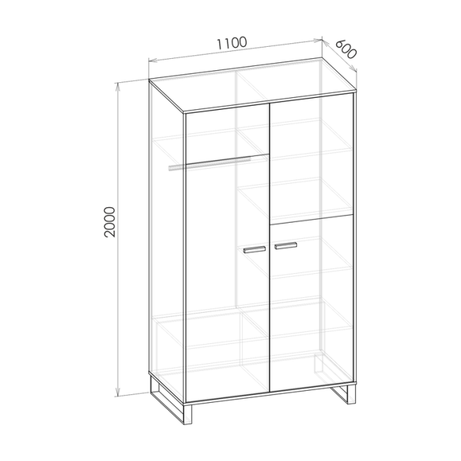 Либерти Шкаф Ш2