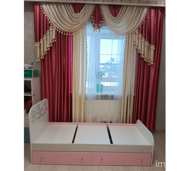 Кровать с реечным настилом Малибу КР-10 Light 80х186