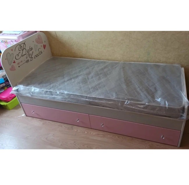 Кровать с реечным настилом Малибу КР-10 Light 80х186