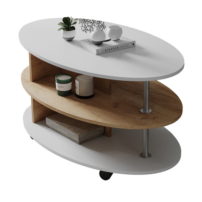 Столик журнальный Консул-4, дуб крафт