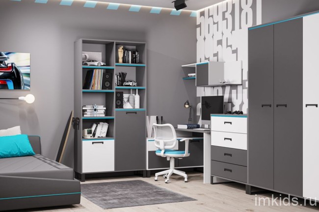 КАРБОН Стеллаж Бъерг 900