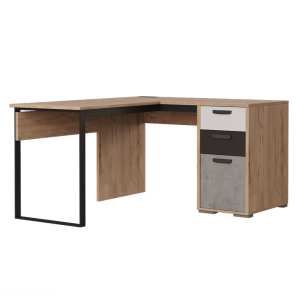 Либерти Стол письменный С2 (black правый)