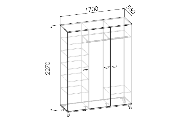АМЕЛИ Шкаф Ш3